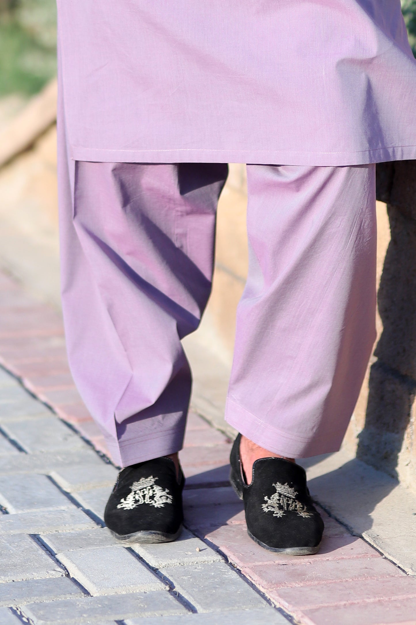 Purple Khaddar Shalwar Qameez