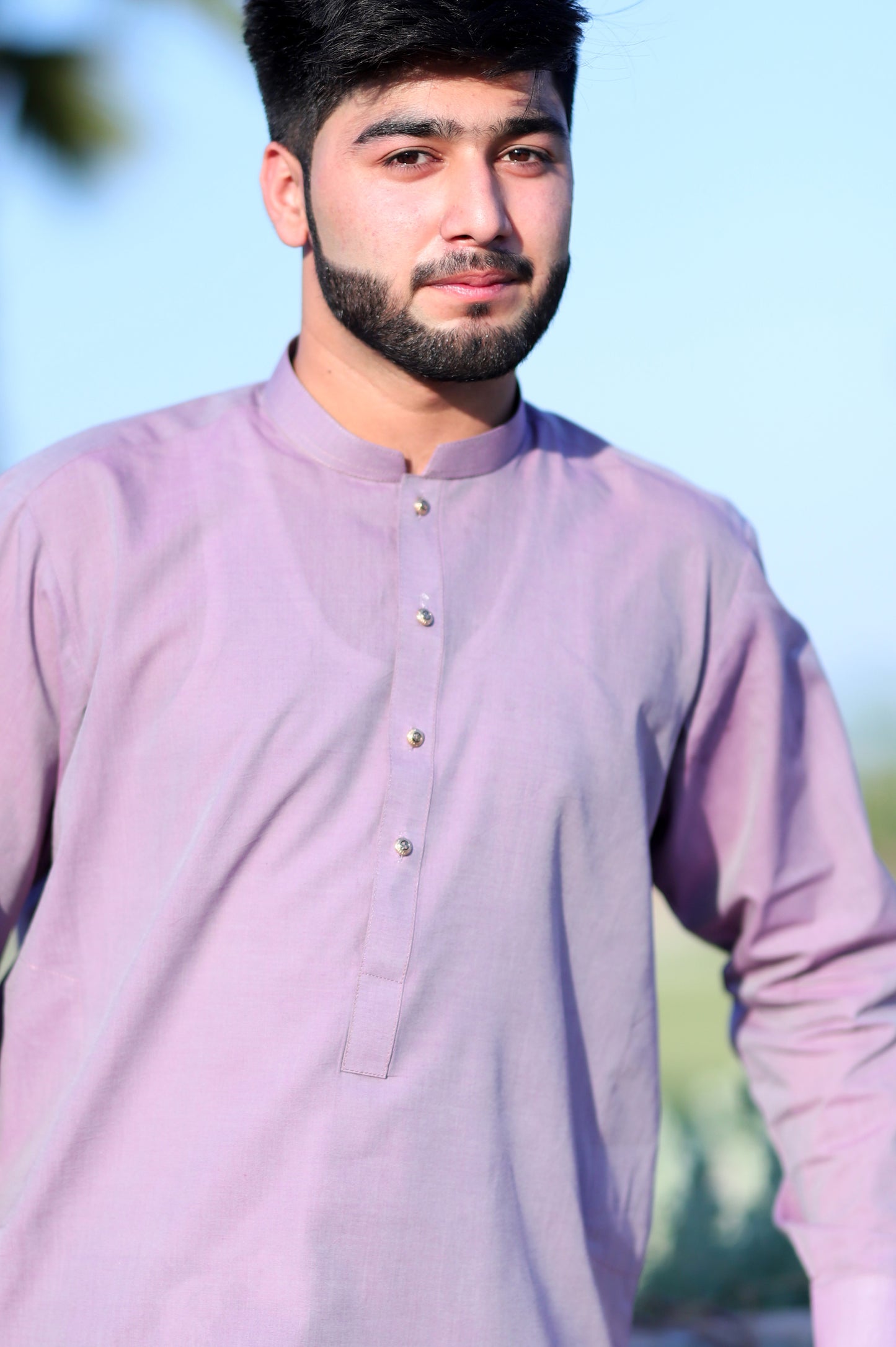 Purple Khaddar Shalwar Qameez