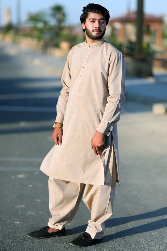 Skin Khaddar Shalwar Qameez