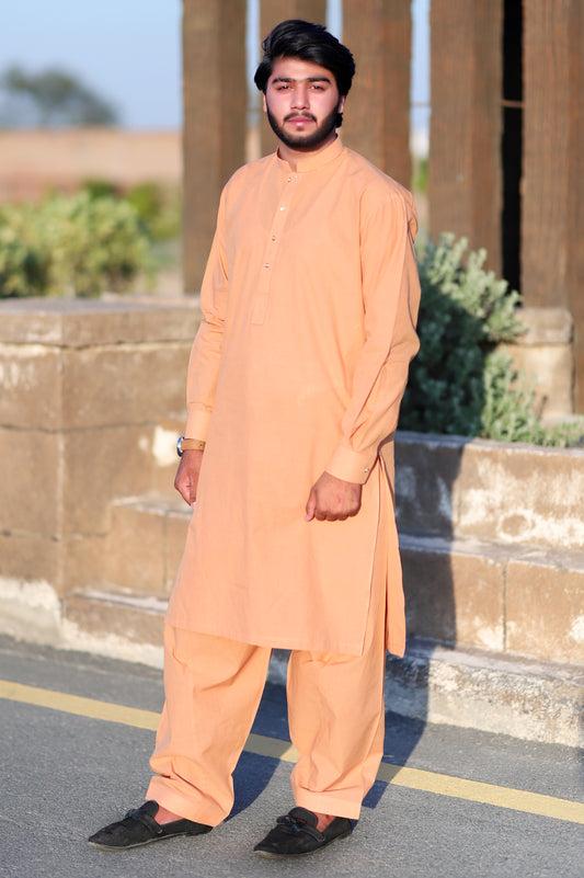 Camel Khaddar Shalwar Qameez