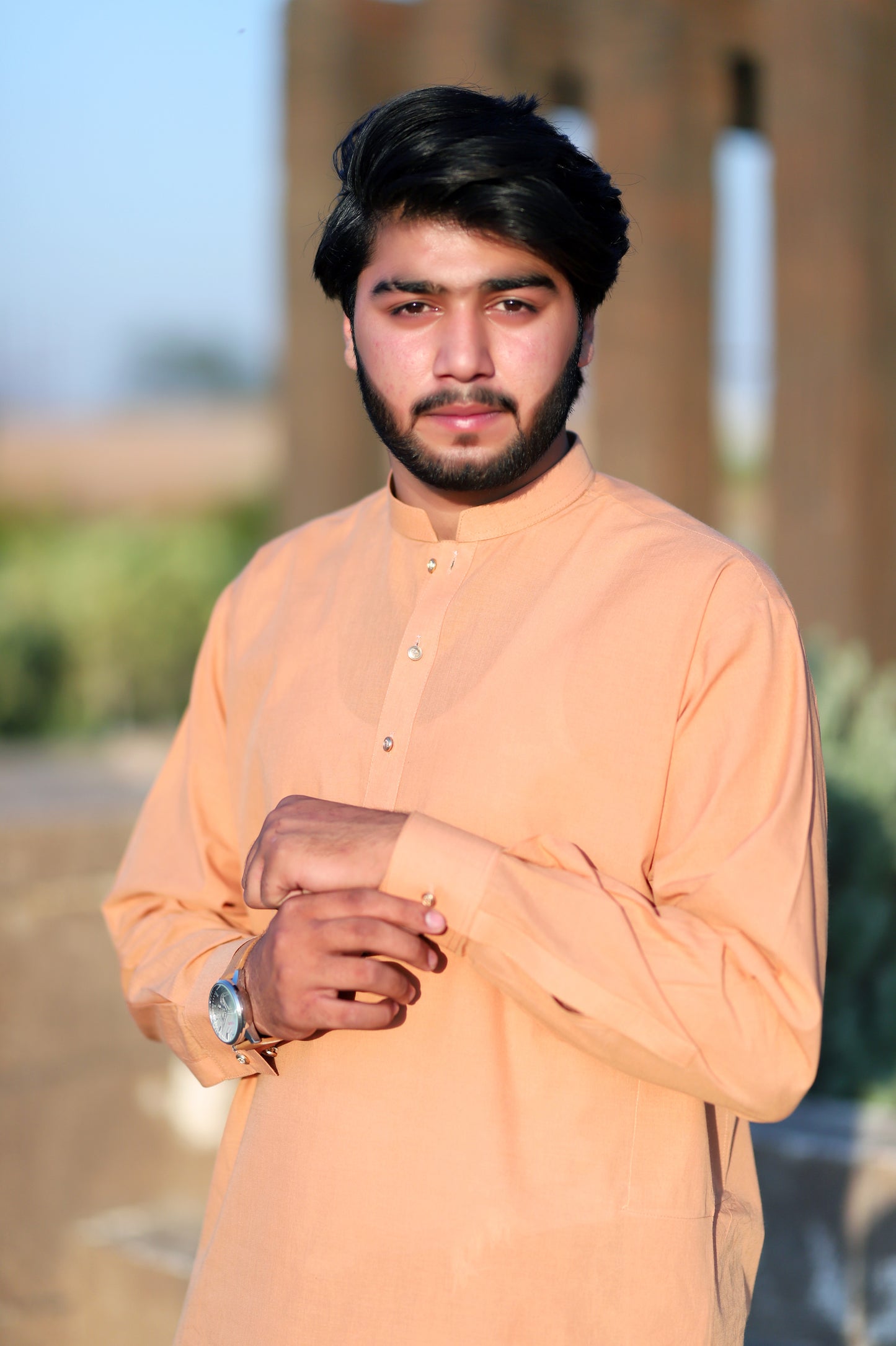 Camel Khaddar Shalwar Qameez